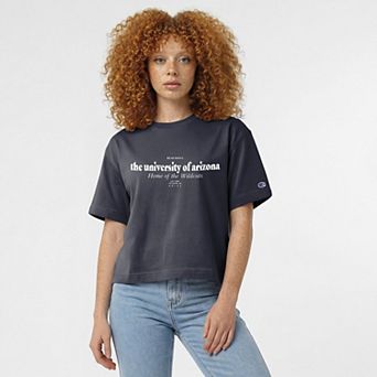 Women's Champion Navy Arizona Wildcats Home Wordmark T-Shirt