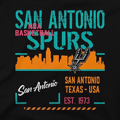 Unisex Stadium Essentials Black San Antonio Spurs Hideout Boxy T-Shirt