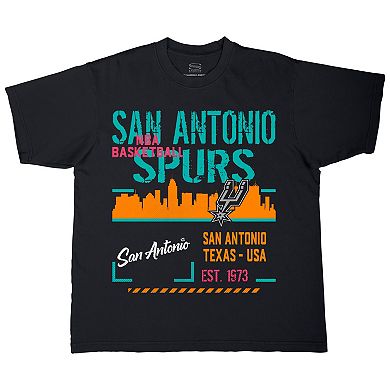 Unisex Stadium Essentials Black San Antonio Spurs Hideout Boxy T-Shirt