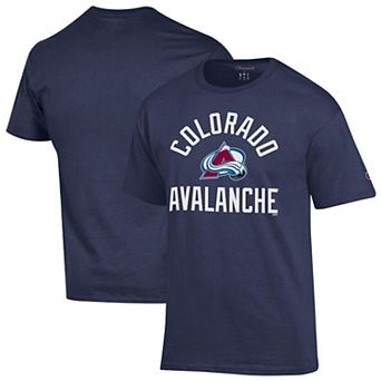 Men's Champion Navy Colorado Avalanche Primary Logo Jersey T-Shirt