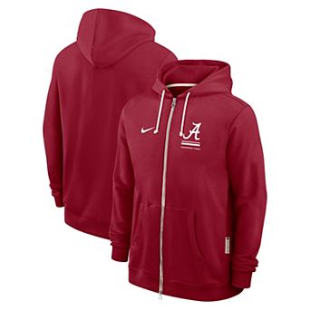 Men's Nike Crimson Alabama Crimson Tide 2026 Sideline Standard Issue Dri-FIT Full-Zip Hoodie