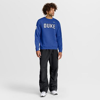Men's Nike Royal Duke Blue Devils 2026 Sideline Club Sweatshirt