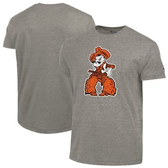 Men's Champion Charcoal Oklahoma State Cowboys Vintage Triumph Tri-Blend T-Shirt