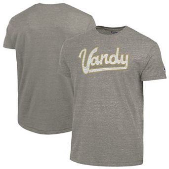 Men's Champion Charcoal Vanderbilt Commodores Vintage Triumph Tri-Blend T-Shirt