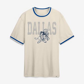 Men's Fanatics Cream Dallas Cowboys Time Honored Tradition Ringer Fashion Top