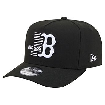 Men's New Era Black Boston Red Sox Motion A-Frame 9FIFTY Snapback Hat