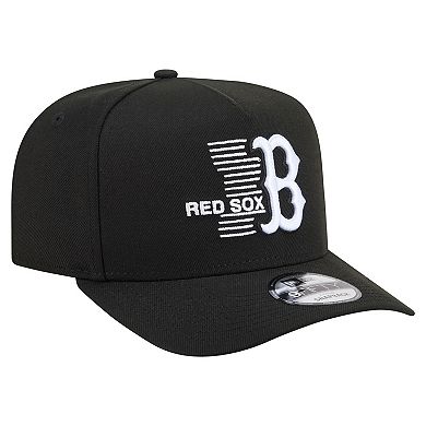 Men's New Era Black Boston Red Sox Motion A-Frame 9FIFTY Snapback Hat