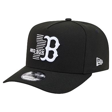 Men's New Era Black Boston Red Sox Motion A-Frame 9FIFTY Snapback Hat