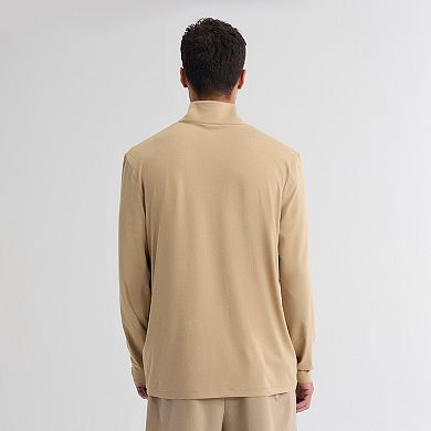 Men's Fanatics Tan Detroit Lions Clutch Quarter-Zip Pullover