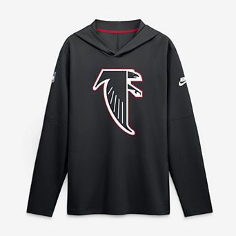 Men's Nike Black Atlanta Falcons Sideline Dri-FIT Long Sleeve Hooded T-Shirt