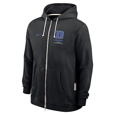 Men's Nike Black Duke Blue Devils 2026 Sideline Standard Issue Dri-FIT Full-Zip Hoodie