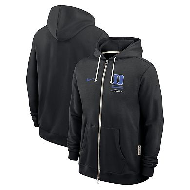 Men's Nike Black Duke Blue Devils 2026 Sideline Standard Issue Dri-FIT Full-Zip Hoodie