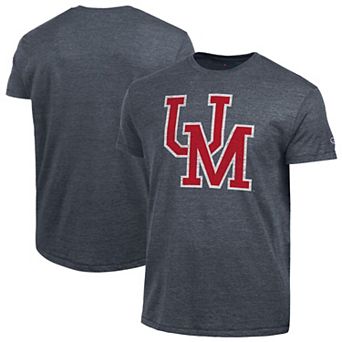 Men's Champion Navy Ole Miss Rebels Vintage Triumph Tri-Blend T-Shirt