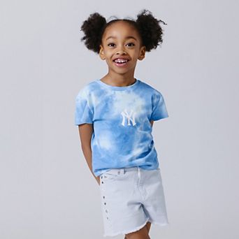 Girls Preschool Terez Blue New York Yankees Tie-Dye Draft T-Shirt