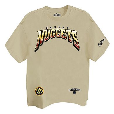 Unisex Two Hype Cream Denver Nuggets Drip & Dime Elevated Drop Shoulder T-Shirt