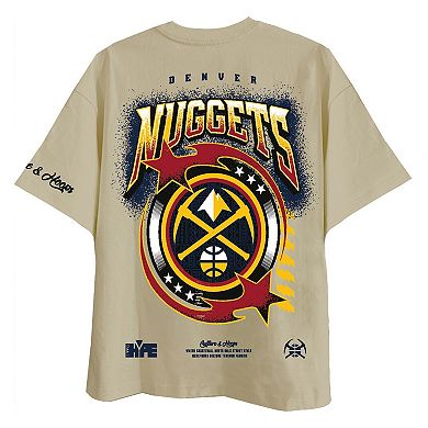 Unisex Two Hype Cream Denver Nuggets Drip & Dime Elevated Drop Shoulder T-Shirt