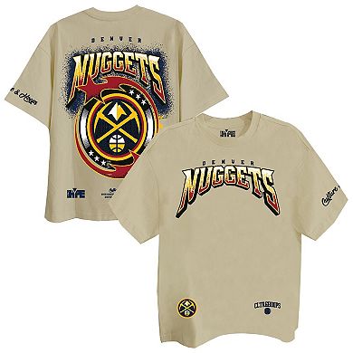 Unisex Two Hype Cream Denver Nuggets Drip & Dime Elevated Drop Shoulder T-Shirt