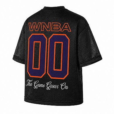 Unisex round21 Black Phoenix Mercury Oversized Sporty Mesh Top