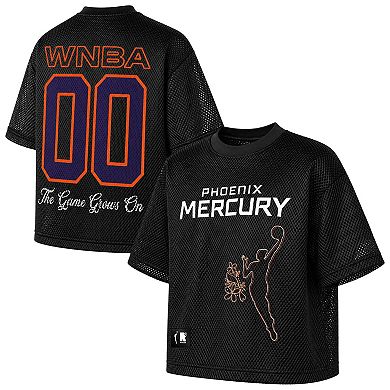 Unisex round21 Black Phoenix Mercury Oversized Sporty Mesh Top
