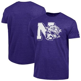 Men's Champion Purple Northwestern Wildcats Vintage Triumph Tri-Blend T-Shirt