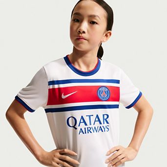 Youth Nike White Paris Saint-Germain 2026/27 Away Pre-Match Top