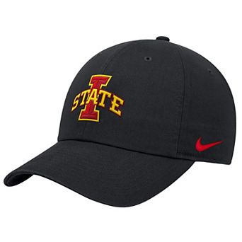 Men's Nike Black Iowa State Cyclones 2026 Sideline Club Adjustable Hat