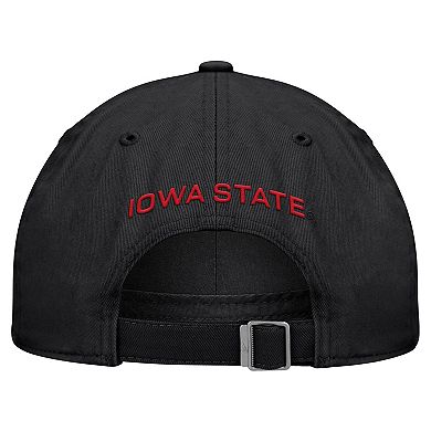 Men's Nike Black Iowa State Cyclones 2026 Sideline Club Adjustable Hat