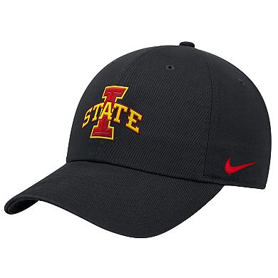 Men's Nike Black Iowa State Cyclones 2026 Sideline Club Adjustable Hat
