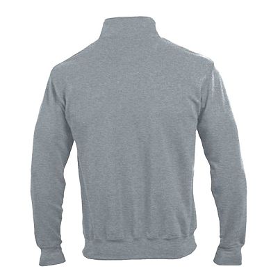 Men's Champion Heather Gray Pitt Panthers Powerblend Quarter-Zip Pullover
