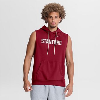 Men's Nike Cardinal Stanford Cardinal 2026 Sideline Sleeveless Dri-FIT Hoodie