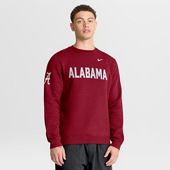 Men's Nike Crimson Alabama Crimson Tide 2026 Sideline Club Sweatshirt