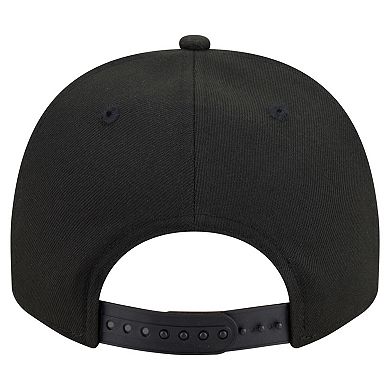 Men's New Era Black Chicago Cubs Motion A-Frame 9FIFTY Snapback Hat