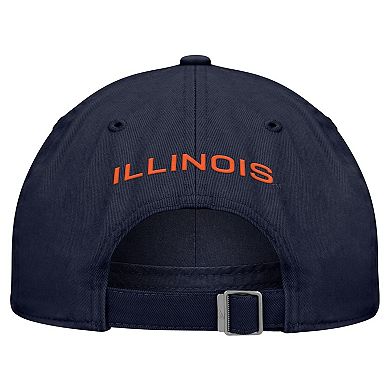 Men's Nike Navy Illinois Fighting Illini 2026 Sideline Club Adjustable Hat