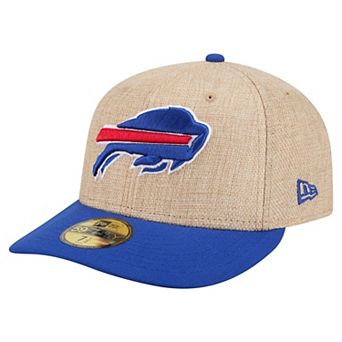 Men's New Era Natural/Royal Buffalo Bills Pre-Curved Twine 59FIFTY Fitted Hat