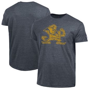 Men's Champion Heather Navy Notre Dame Fighting Irish Vintage Triumph Tri-Blend T-Shirt
