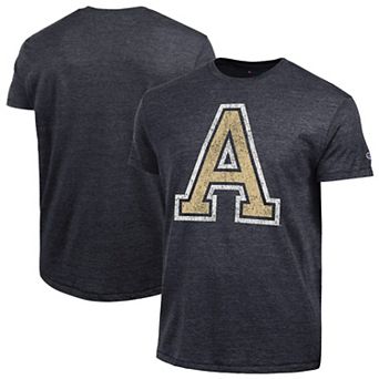 Men's Champion Black Army Black Knights Vintage Triumph Tri-Blend T-Shirt