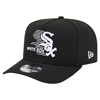Men's New Era Black Chicago White Sox Motion A-Frame 9FIFTY Snapback Hat