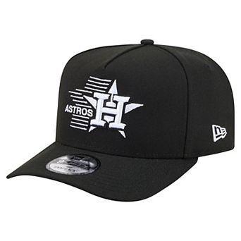 Men's New Era Black Houston Astros Motion A-Frame 9FIFTY Snapback Hat