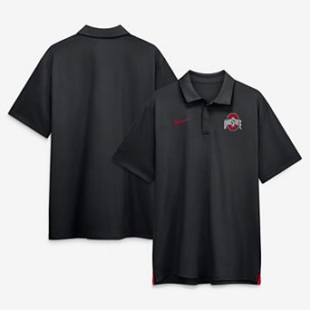 Men's Nike Black Ohio State Buckeyes 2026 Sideline Tour Dri-FIT Polo