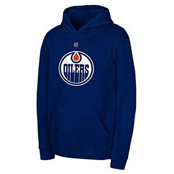 Youth Outerstuff Royal Edmonton Oilers Primary Logo Pullover Hoodie
