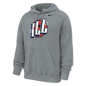 Men's Nike Gray Illinois Fighting Illini Chicago to Champaign Illinois Hoodie