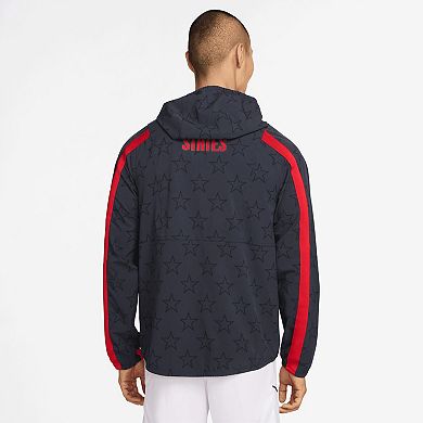 Men's Nike Navy USMNT 2026 Energy Dri-FIT Full-Zip Hooded Jacket