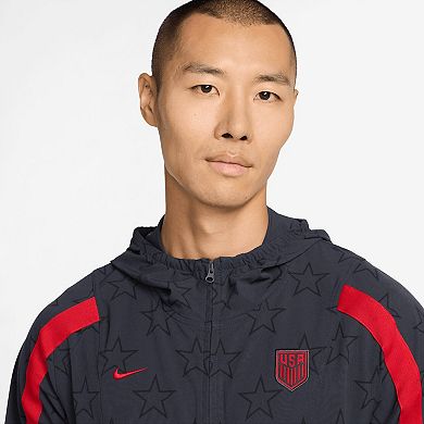 Men's Nike Navy USMNT 2026 Energy Dri-FIT Full-Zip Hooded Jacket
