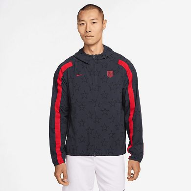 Men's Nike Navy USMNT 2026 Energy Dri-FIT Full-Zip Hooded Jacket