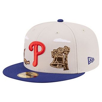 Men's New Era Khaki Philadelphia Phillies City Icon 59FIFTY Fitted Hat