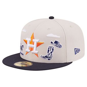 Men's New Era Khaki Houston Astros City Icon 59FIFTY Fitted Hat