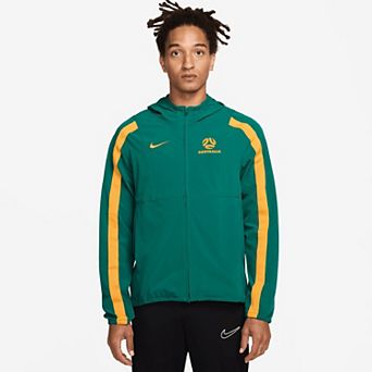 Men's Nike Green Australia National Team 2026 Energy Dri-FIT Full-Zip Hooded Jacket