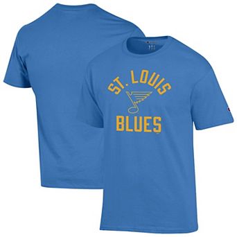 Men's Champion Blue St. Louis Blues Primary Logo Jersey T-Shirt