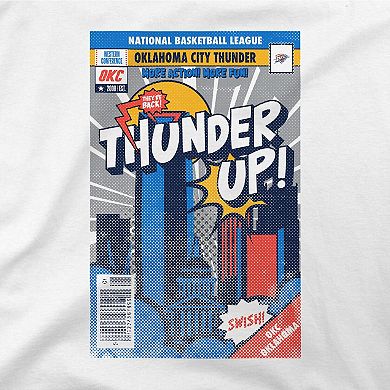 Unisex Stadium Essentials White Oklahoma City Thunder Comic Book Cover Boxy T-Shirt
