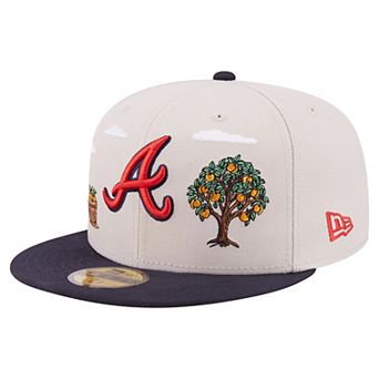 Men's New Era Khaki Atlanta Braves City Icon 59FIFTY Fitted Hat
